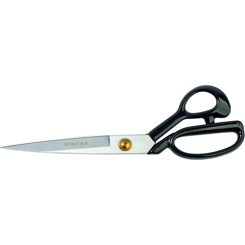 12-Inch Tailor Scissors - Heavy Duty Chrome-Plated Blades & Rubber Handles