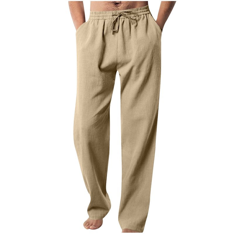 Big and Tall Men's Casual Drawstring Pants - Lightweight, Elastic Waist, Multiple Sizes & Colors