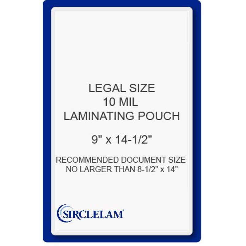 10 Mil Thermal Laminating Pouches 9x14.5 Inches - Pack of 50 for Documents & Photos