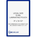 10 Mil Thermal Laminating Pouches 9x14.5 Inches - Pack of 50 for Documents & Photos