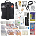 250 Piece Survival and First Aid Kit - Emergency Outdoor Gear & Trauma Bag
