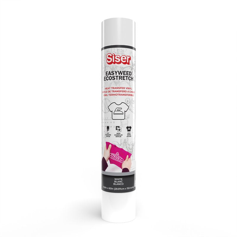 EcoStretch Heat Transfer Vinyl for Garments - White 60"