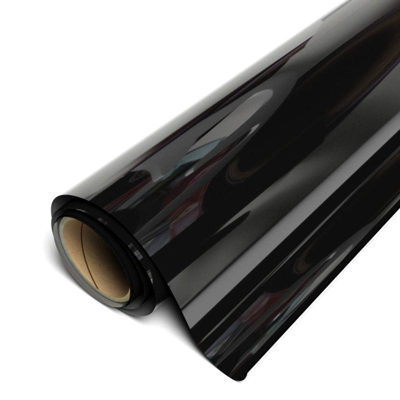 Heat Transfer Vinyl 15 Inch Roll for Fabric Customization - Black, 10 Yards