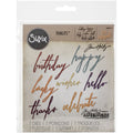 Sizzix Thinlits Dies by Tim Holtz - Handwritten Celebrate Design, 7 Pack