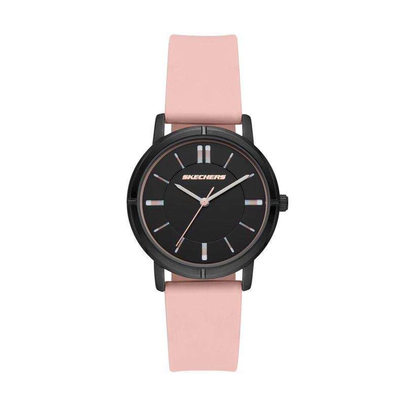 Skechers Women's Bellflower Watch Blush & Black 36mm Analog Quartz