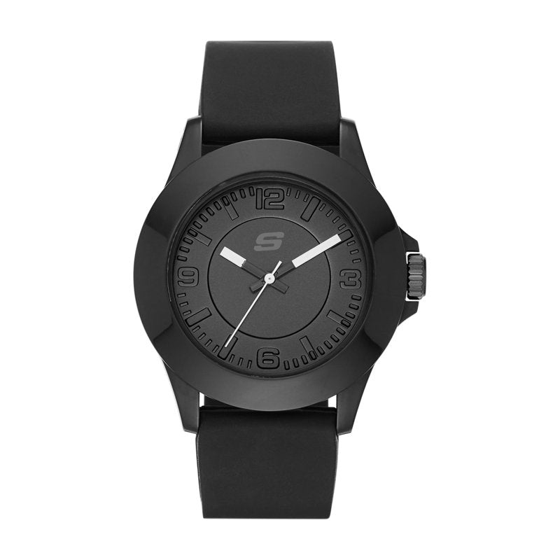 Skechers Midsize Quartz Analog Watch with Silicone Strap - Water Resistant