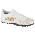 Skechers SKX 1.5 Academy TF Mens Soccer Cleats - White/Black/Gold, Medium