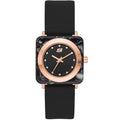Skechers Women's Black Square Analog Watch - 32mm Water Resistant Quartz
