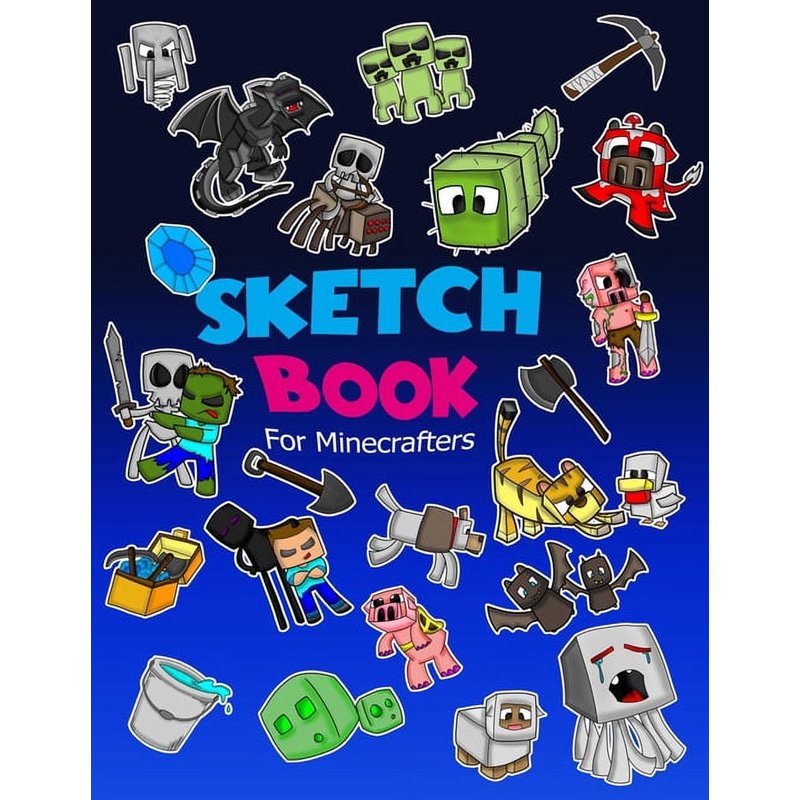 Kids Sketch Book with Drawing Guide, 114 Pages 8.5 x 11