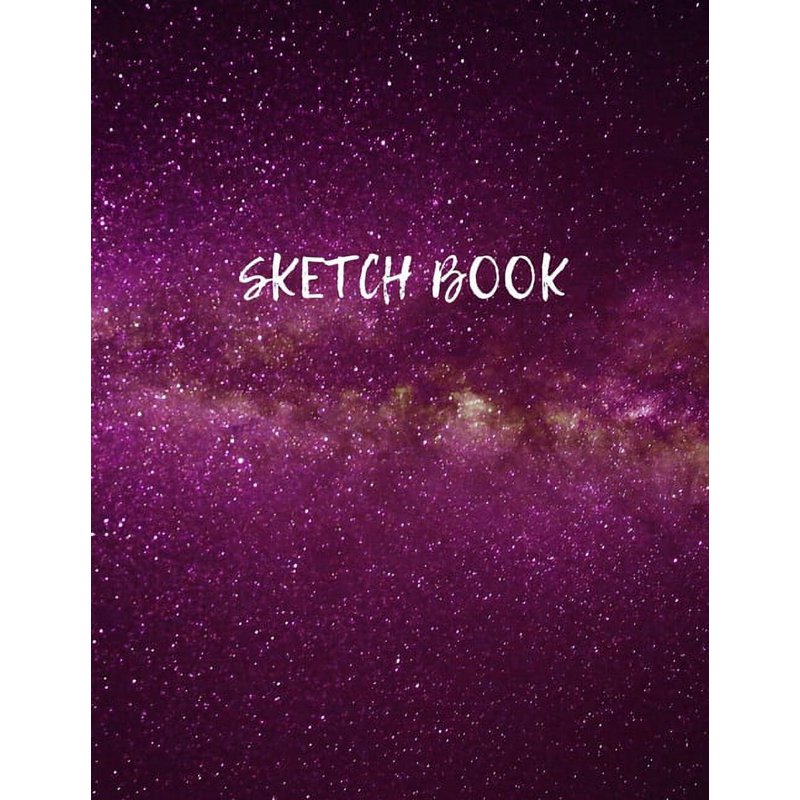 Children's Space Themed Sketch Book for Drawing and Painting - 8.5x11 Paperback