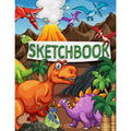 Kids Dinosaur Sketchbook with 120 Blank Pages - Prehistoric Drawing Journal