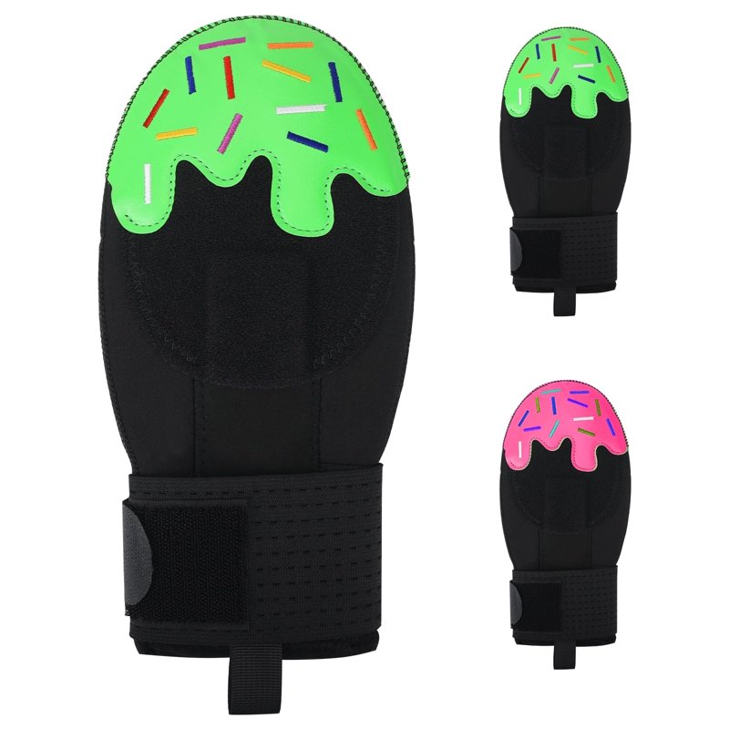 Youth Baseball & Softball Sliding Mitt Hand Guard - Green & Red Options