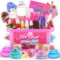 DIY Slime Making Kit for Girls - Ice Cream & Fruit Shapes, Creative Craft Toy, Ages 6-12