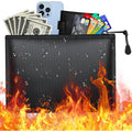 Fireproof Document Bag Waterproof Safe for Important Files Cash Jewelry - Small, Portable