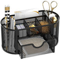 Small Mesh Desk Organizer with Drawers, 9 Compartments for Office and Makeup