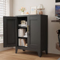 Small Metal Office Storage Cabinet with Lock and Adjustable Shelves, Steel File Cabinet