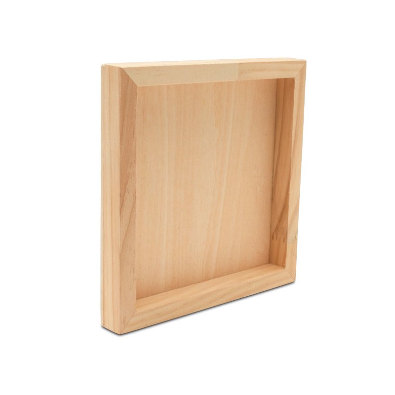 Unfinished Wood Canvas Frames Pack of 25 for Crafts & Home Decor - 6 x 6 inches