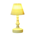 Mini Table Lamp with Linen Shade - Modern Bedside Night Light for Bedroom, Living Room, Office