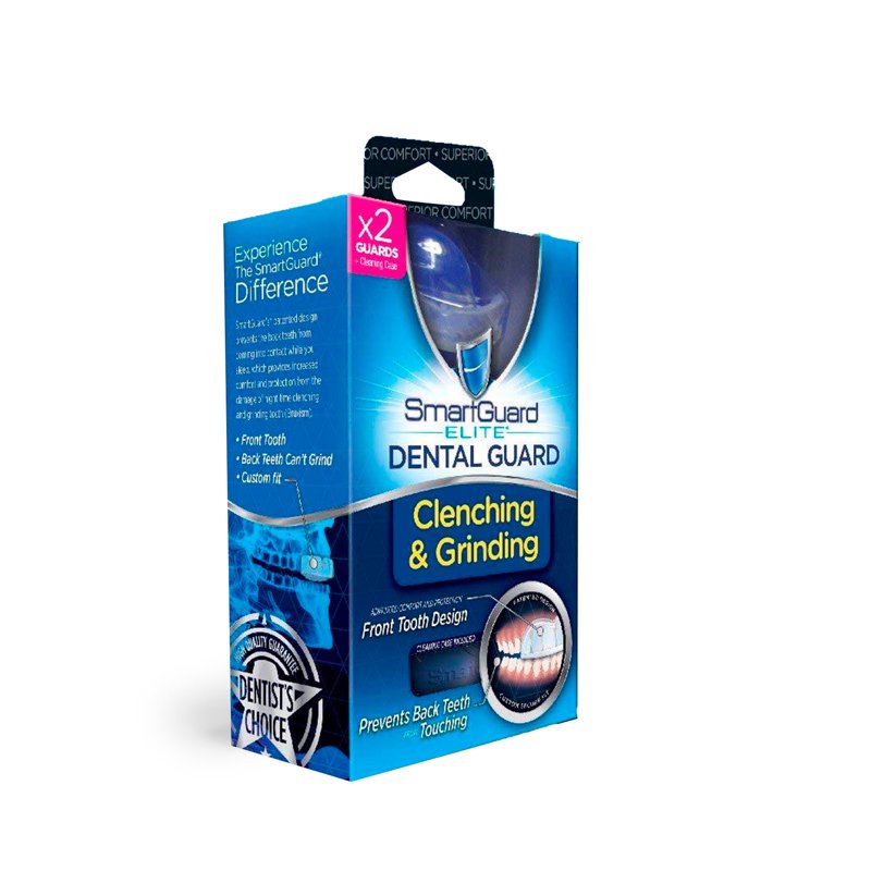 Dental Guard 2 Pack with Travel Case - Custom Fit Night Mouthguard for Teeth Grinding