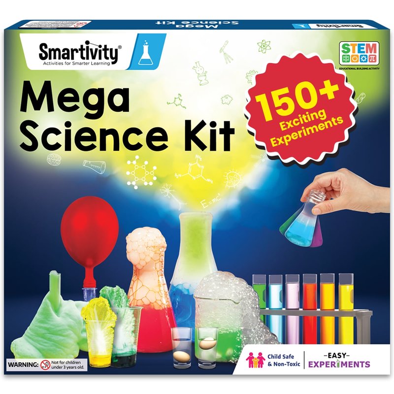 Mega Science Kit for Kids - 150+ Experiments STEM Educational Toy for Ages 6-14