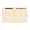 Manila File Folders with Divider, 2-Inch Expansion, Letter Size, Pack of 10