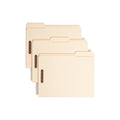 Office File Folders with Fasteners - Manila 1/3 Cut Top Tab, 50 Pack