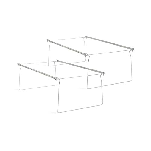 Steel Hanging File Folder Frames - Legal Size, Heavy-Duty, 2 Pack
