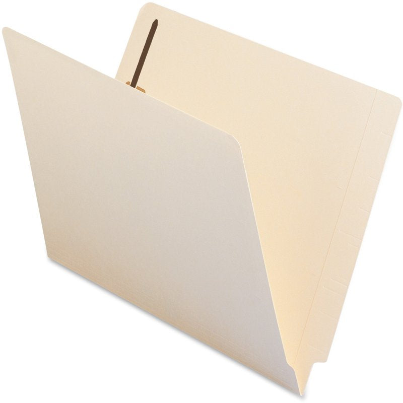 Manila End-Tab File Folders with 2 Fasteners - Letter Size, Pack of 50