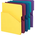 Expanding File Jacket with 2/5-Cut Tabs, 1 Inch Capacity - Assorted Colors