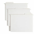 White Hanging File Folders with Built-In 1/3-Cut Tabs - Letter Size, Pack of 20