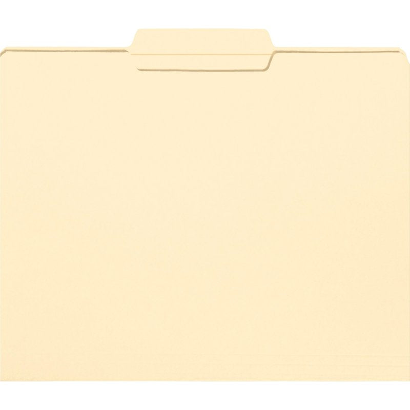 Reinforced Manila File Folders with Center Tabs - Letter Size, 100 Pack