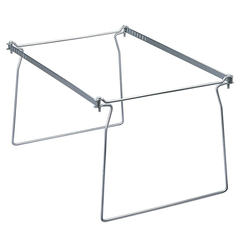Hanging Folder Frames for File Cabinets - Scored Steel, Gray, 2 Pack