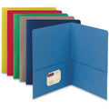 2-Pocket Folder Assorted Textured Paper for Office, 25 Pack