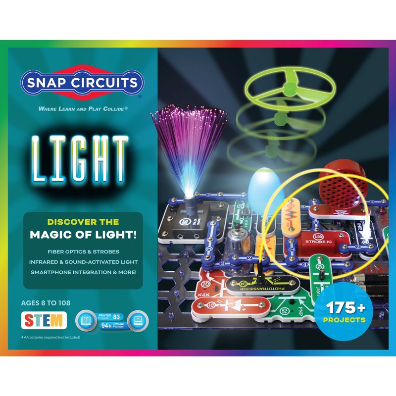Electronic Science Kit for Kids - 175 Projects STEM Educational Toys with Light Show