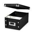 Collapsible Index Card File Box Organizer with Label Holder - Holds 1100 Cards