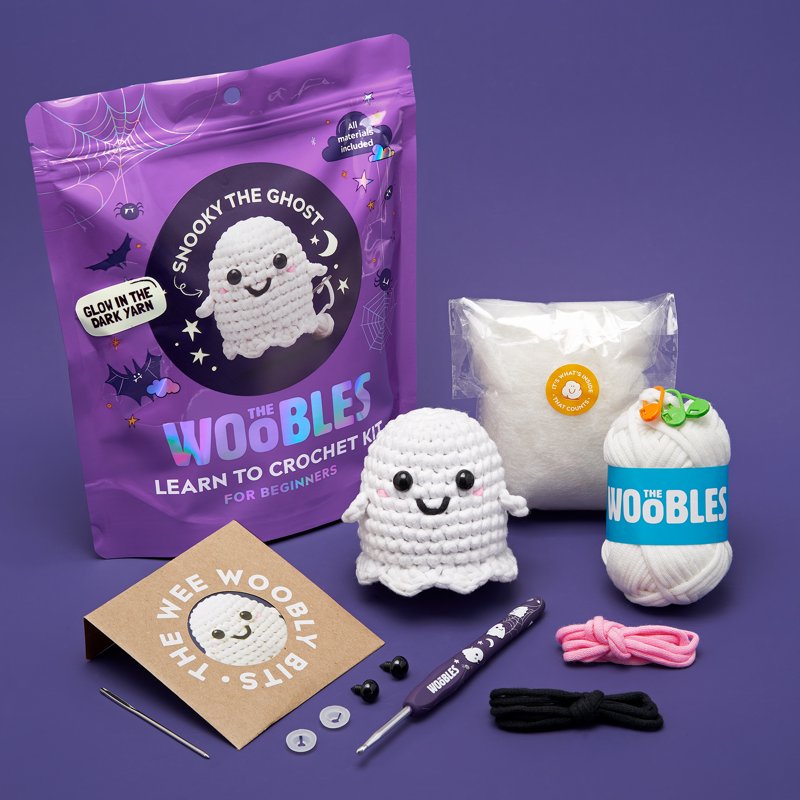 Beginner Crochet Amigurumi Kit - Create Cute Ghosts & Halloween Characters