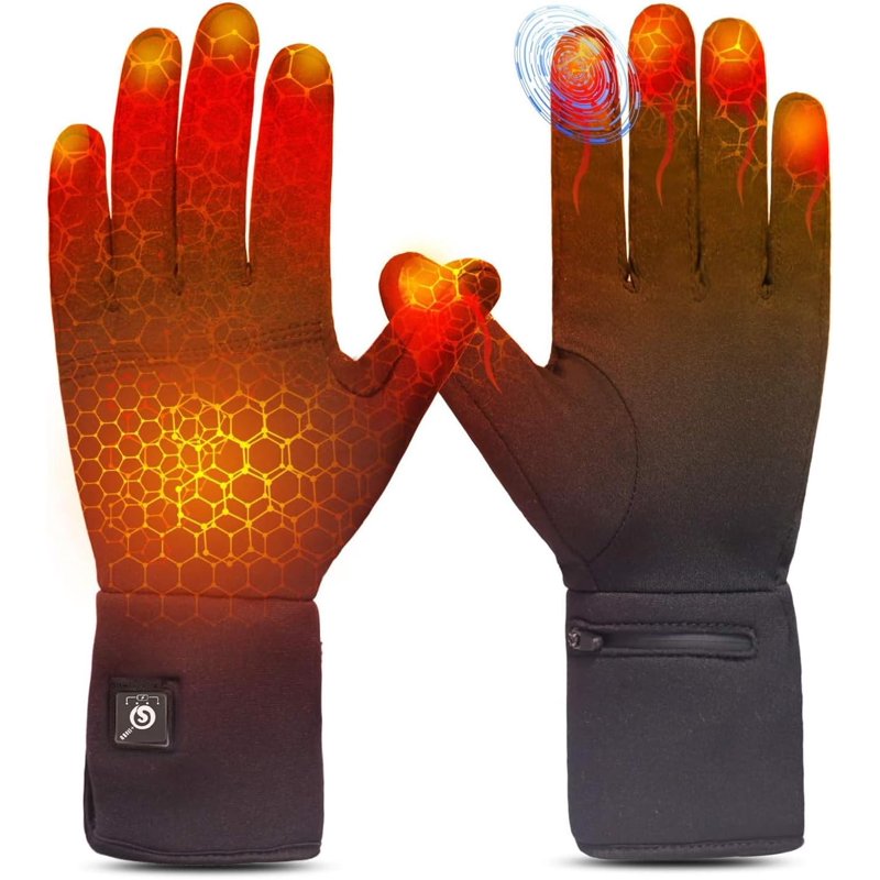 Rechargeable Heated Glove Liners for Men Women Winter Warmth Ski Snowboarding Hiking