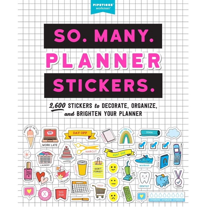 Planner Stickers Set - 2,600 Bright Decorative Stickers for Organizing & Decorating