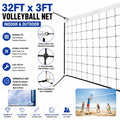 Indoor & Outdoor Volleyball Net 32ft x 3ft Heavy Duty PVC Sports Net