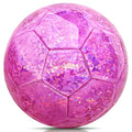 Size 4 Glitter Pink Soccer Ball for Kids - 5-13 Years Training & Recreation
