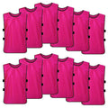 Hotpink XL Soccer Pinnies Scrimmage Vest 12 Pack - Youth & Adult Sizes