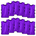 Adult Purple Soccer Pinnies Scrimmage Vest Set (12 Pack) - Toptie