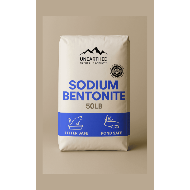 Sodium Bentonite Clay for Pond Sealing & Soil Stabilization - 50 lbs