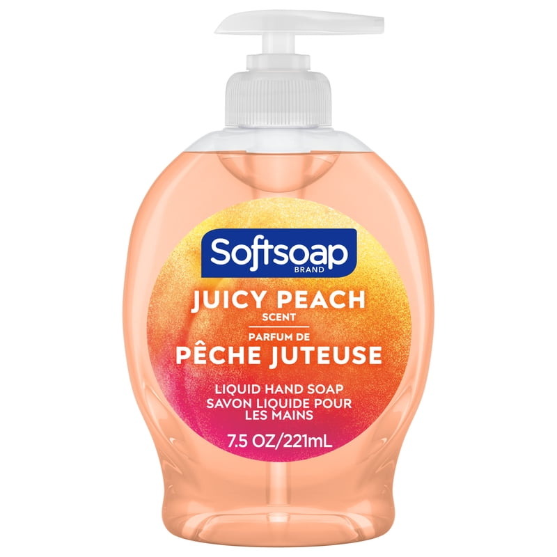 Liquid Hand Soap with Juicy Peach Scent - Multiple Sizes