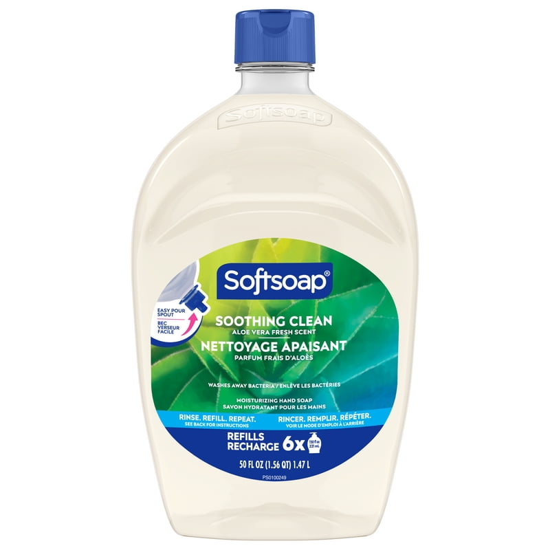 Liquid Hand Soap Refill Aloe Vera Fresh Scent 50 Fl Oz - Softsoap