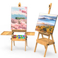 Wooden Art Easel for Painting with Adjustable Height and Storage Drawer - Natural Style