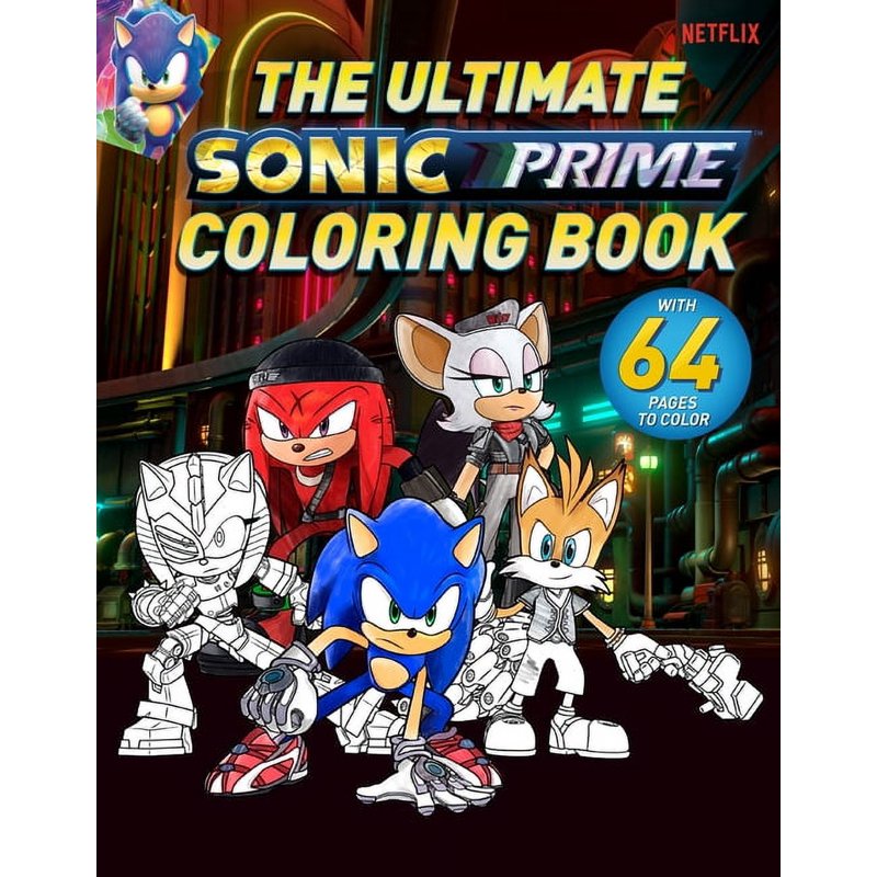 Sonic Prime Coloring Book - Over 60 Pages of Sonic & Friends for Fans