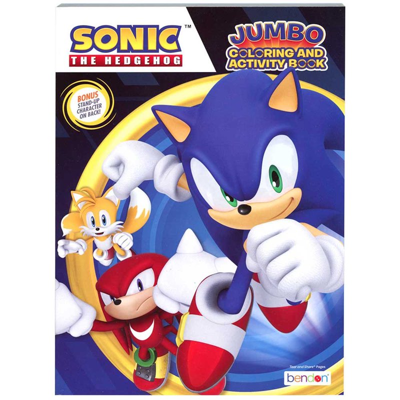 Sonic the Hedgehog Coloring Book - 80 Pages for Kids 3+