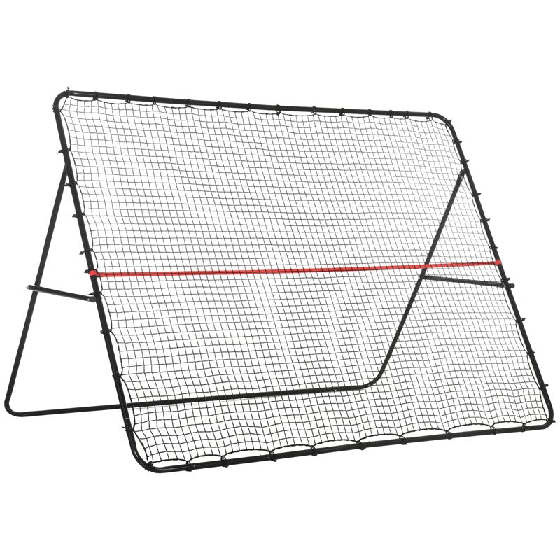 Adjustable Rebounder Net for Soccer, Baseball & Tennis Practice – Foldable Training Goal