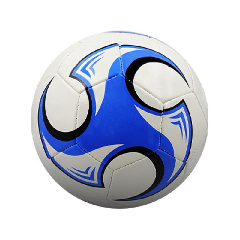 Soccer Ball Size 4, PU Leather, Non-Inflatable – Blue, 19cm (7.5in)